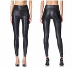 Spanx  READY TO WOW! 2437Q SEXY FAUX LEATHER BLACK LEGGINGS PANTS SIZE L Photo 1