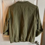 Lola Rae Gemma Tencel Bomber Jacket Green Size M Photo 3