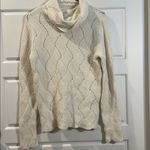 Sundance  Ivory Champlain Silk Blend Turtleneck Long Sleeve Sweater medium Photo 1
