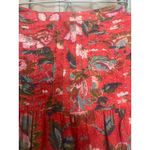 Sundance Catalog Red Floral “Fleurine Ruffle Dress” Size M Size M Photo 6