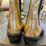 Topshop  gold booties. Size 10nwot Photo 3