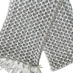 Sonoma | Gray and white scarf with white fringe Photo 2