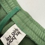 Les Girls Les Boys Green Relaxed Fit Sweatpants Size Medium Pockets Photo 2