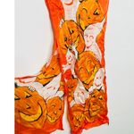 American Vintage Vintage Pumpkin White Ghost Ghoul Happy Smile Halloween Scarf Tie Photo 5