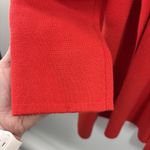 J.Crew 365 Cardigan Blazer Open Long Women's Size M Red Merino Wool Blend Size M Photo 4