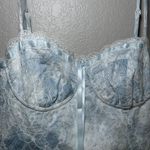 KESTAN Caroline Dress Mini Blue Lace Sleeveless Party Cocktail Women's‎ Medium Photo 1