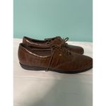 Easy Spirit Brown Leather Lace Up Loafers Comfort Shoes Women's 7.5 S-252 Photo 1