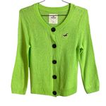 Hollister Green Cardigan Sweater Photo 0