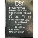 David & Young Dark Charcoal Gray Felt Wool Wide Brim Floppy Hat w Bow Gray Photo 3