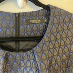 Our Style Dress Black & Blue Shimmery Mini Dress w/ Pleated Skirt Sz L GUC Size L Photo 3