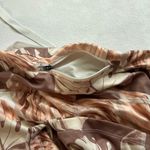 Nike Dri-Fit 3X Tropical Monstera Leaf Print Leggings | Neutral Peach Brown Acti Photo 4