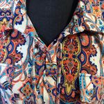 BCBG MaxAzria Bright Paisley Blouse NWT Photo 1