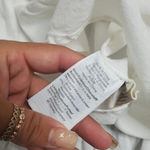 Madewell  Embroidered Linen Blend Raglan Ruffle Mini Dress Photo 3