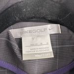 Nike Gold Fitdry Dri-fit Plaid Black Purple Full Zip Windbreaker Jacket Medium Photo 2