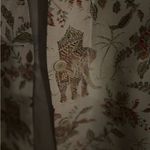 Talbots Vintage Jacket Womens 4 Pure Silk Asian Elephant Button Up Photo 5