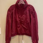 Garnet Hill Windbreaker Lightweight Jacket w Hood Merlot SMALL Photo 0