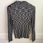 T Tahari Tahari Heathered Black Turtleneck Long Sleeve Shirt Photo 0