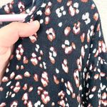 Ulla Popken Leopard Navy Long Sleeve Flowy Plus Sized Top Size 32/34 Blue Photo 5