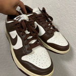 Nike  Men's Chocolate Brown and White Sneakers Photo 0