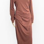 Athleta Dresses Athleta Industry Turtleneck Midi Dress Ruched SZ L… Size L Photo 6