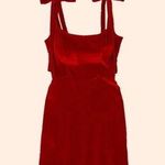 Reformation  Minna Velvet Dress (Crimson) Photo 0