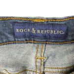 Rock & Republic Berlin Cotton Blend Medium Wash Mid Rise Studded Jeans Size 16 Photo 4