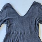 Mai Tai Plus Size Ribbed Gray Fit and Flare Dress Size 1X Photo 8