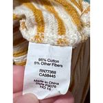 Women's M J Crew Cowl Neck Long Sleeve Mustard Yellow Stripe Size M Photo 6