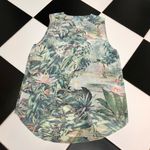H&M Conscious Collection Jungle Print Tank Top Sleeveless Blouse Tropical sz 12 Photo 2