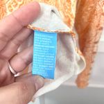 J. McLaughlin  Paisley Orange Crew Neck Long Sleeve Sweater Size M Photo 2