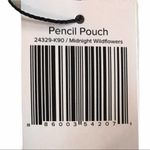 Vera Bradley Pencil Pouch Midnight Wildflowers Photo 3