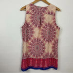 Violet+Claire  Sleeveless Medallion Print V Neck Top Size‎ Large Photo 3