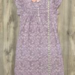NWT Pink Label Modest Lavender Floral Nightgown Short Sleeve Sleep Gown Size M Purple Size M Photo 2