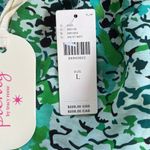 Anthropologie NWT  Plenty Tracy Reese Peasant Romper Green Python Large Rtl. $228 Photo 6