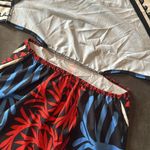 Women’s Summer Halter Neck Mini Dress Red & Blue Floral Print Tie Back Size S Black Photo 10