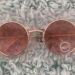 Round Orange Lens and Gold Metal Frames Sunglasses NWOT Photo 8