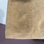 Ruff Hewn Vintage Suede Leather Vest Tan Lined Zip Pockets Womens Medium Western Photo 8