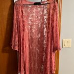 Blue Rain Pink Sheer Kimono Cardigan/Duster Photo 0