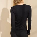 Aerie  Black Ribbed Cardigan Photo 3