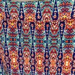 Cato Womens Maxi Skirt Size 22/24W Blue Orange Boho Pattern Stretch Casual Photo 2