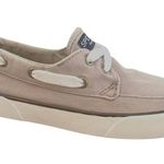 Sperry Top Sider Pier Boat Gray Nautical Canvas Shoes Size 6 Preppy Old Money Photo 4