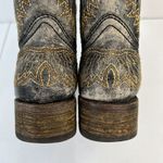 Corral  Teen Size 2.5 T Western Boots Goldie Winged Square Toe Black Crossed Photo 8