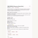 Free People  Cheyenne Denim Mini Photo 10