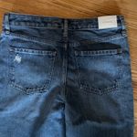 EXPRESS  Womens 90s Ankle Boot Mid Rise Distressed Cropped Jeans‎ Size 4S Photo 5