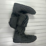 UGG  Gray Classic Cardy Knit Sweater Boots Women’s Sz 7 Photo 8