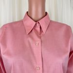 Eddie Bauer 3/4 Sleeve Button Up Shirt Blouse Top Sz SM Wrinkle Resistant Peach Photo 5