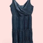 Gorgeous NWT Sachin & Babi chambray blue faux wrap ruffle floral maxi dress Size 10 Photo 1