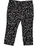Loft Julie Floral Jacquard Embroidered Pencil Pants Sz 18 Career Whimsigoth Y2K Photo 1