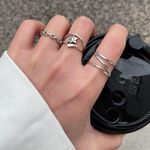 Sterling Silver unisex TRIPLE LAYERED ring Photo 3