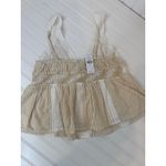 American Eagle NWT Neutral Lace Babydoll Tank - High Neck Blouse Bundle Size S Photo 4